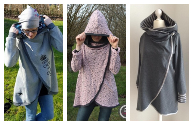 Fabric Women’s Jacket Hoodie Hazel Free Sewing Pattern