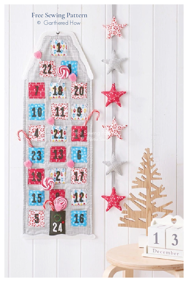Fabric Christmas Advent Calendar Free Sewing Patterns