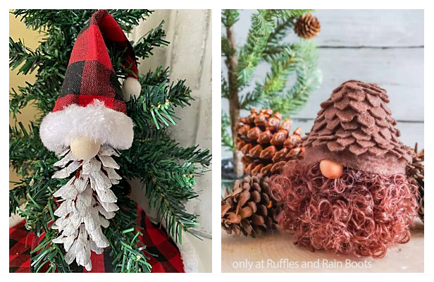 Fabric Pinecone Gnome Free Sewing Patterns