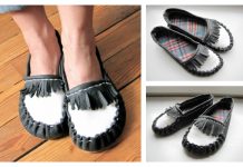 Moccasin Slippers Free Sewing Tutorial – Any Size Moccasin Slippers Free Sewing Pattern
