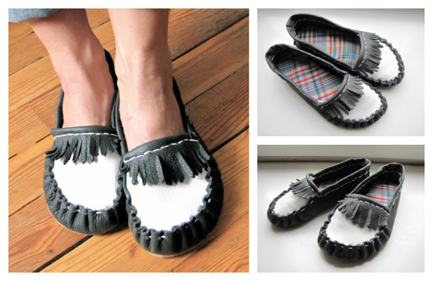 Moccasin Slippers Free Sewing Pattern