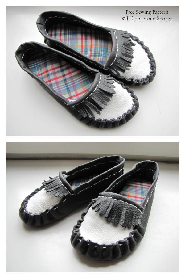 Moccasin Slippers Free Sewing Pattern