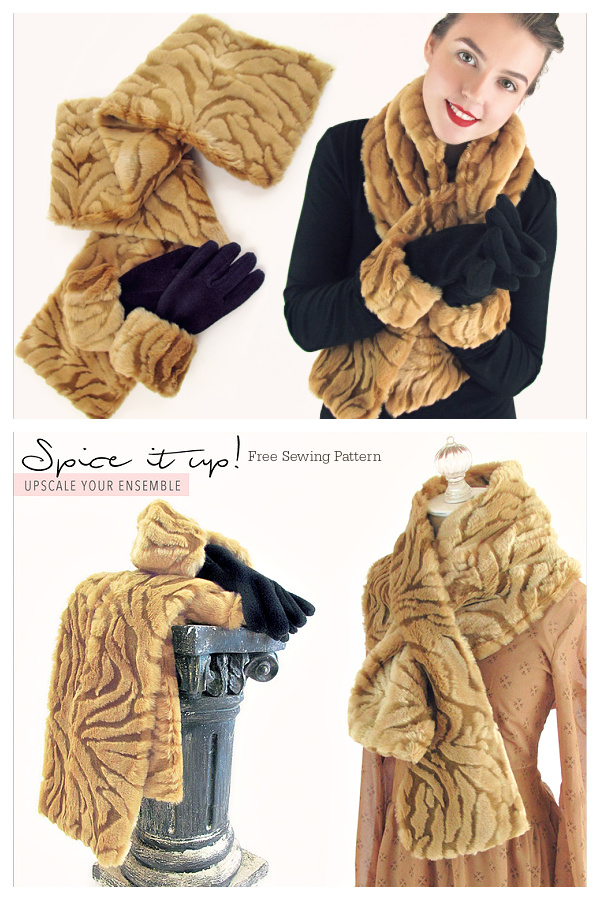 Pull-Through Scarf Free Sewing Patterns