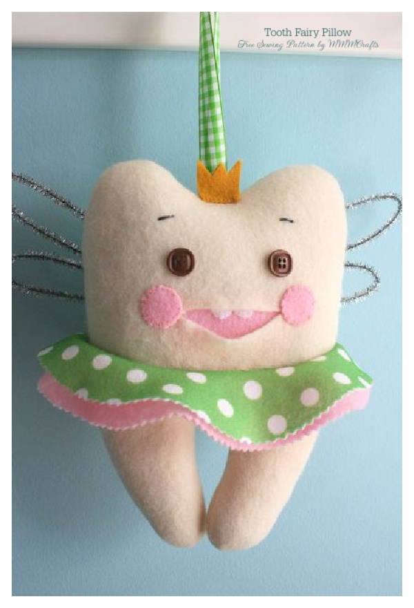 Fabric Tooth Fairy Pillow Free Sewing Patterns
