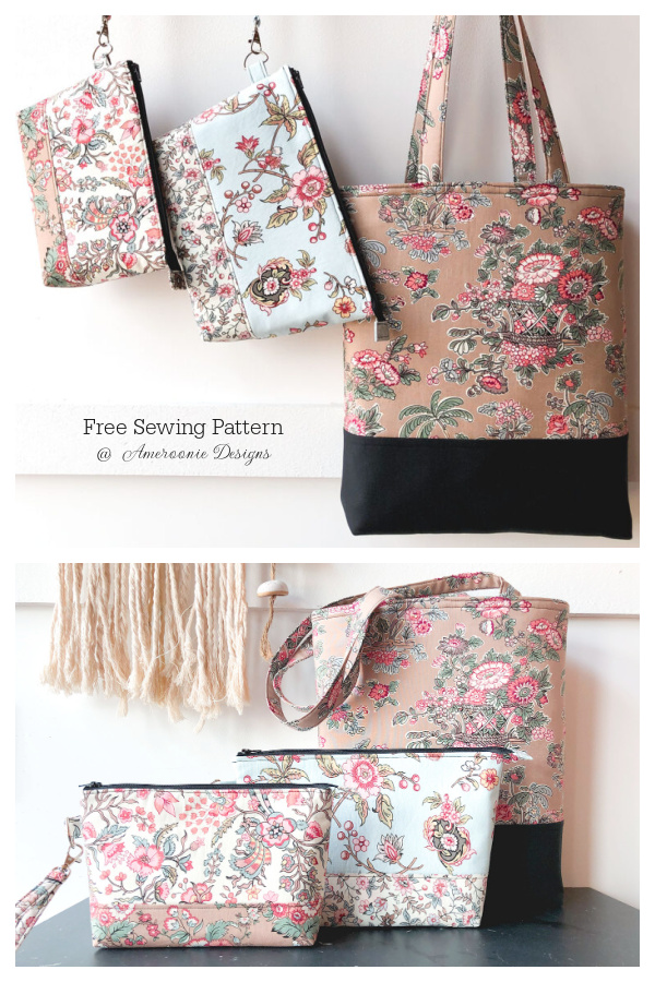 Simple Fabric Tote Bag Free Sewing Pattern