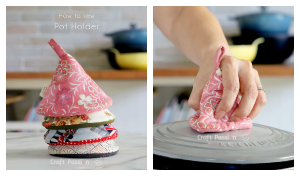 Cone Pot Holder Free Sewing Pattern