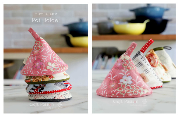 Cone Pot Holder Free Sewing Pattern