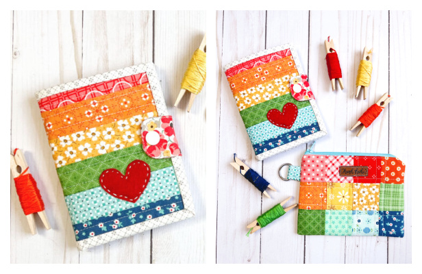 Fabric Patchwork Needle Book Free Sewing Pattern + Video