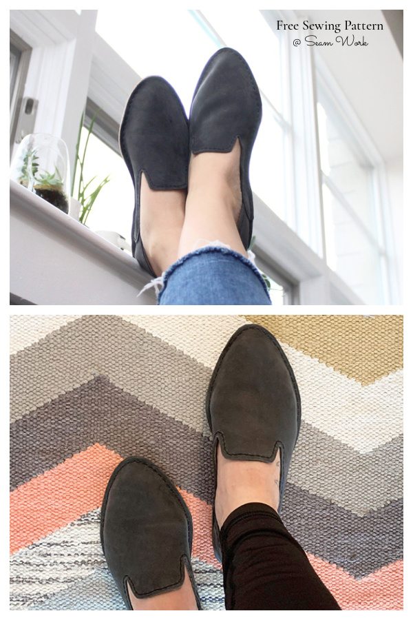 Leather House Shoes Free Sewing Pattern