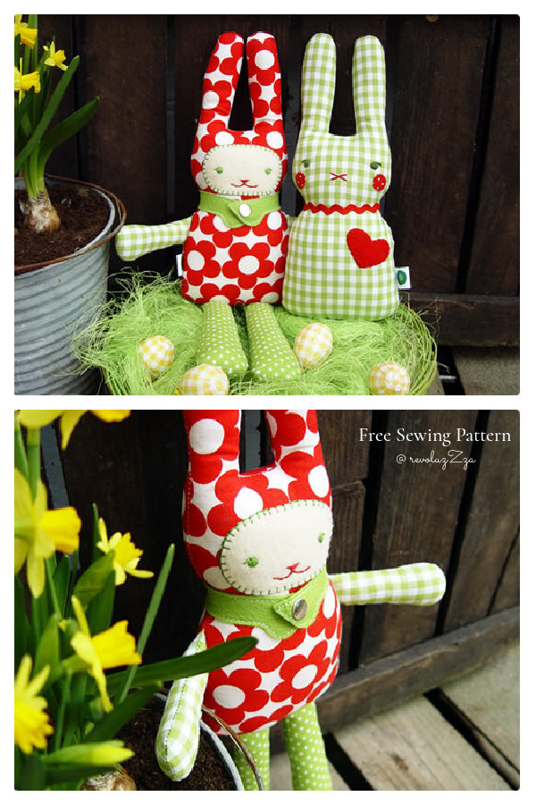 Easy Fabric Easter Bunny Free Sewing Patterns