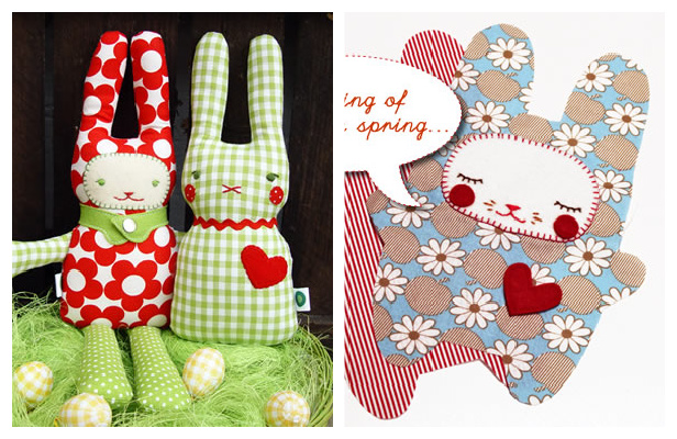 Little Fabric Easter Bunny Free Sewing Patterns
