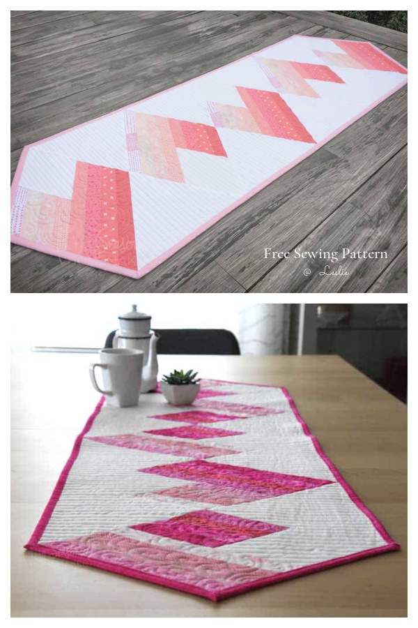 Valentine’s Day Quilted Table RunnerFree Sewing Pattern