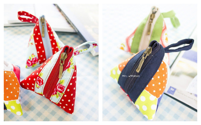 Fabric Agne Coin Purse Free Sewing Pattern