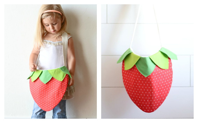 Fabric Strawberry Bag Free Sewing Pattern