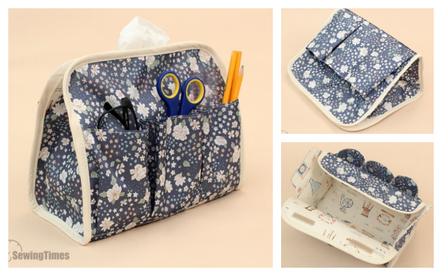 Fabric Tissue Box Cover Free Sewing Pattern + Video