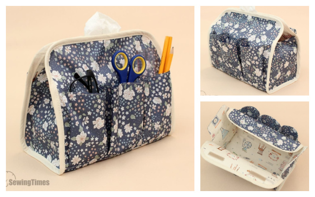 Fabric Tissue Box Cover Free Sewing Pattern + Video