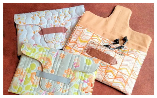 Fabric Rander Laptop Bag Free Sewing Pattern
