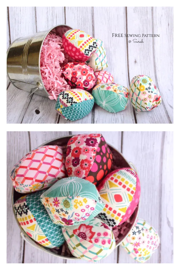 Soft Fabric Easter Egg Free Sewing Patterns