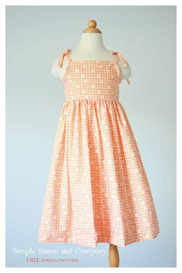 Little Girl Vintage Dress Free Sewing Pattern