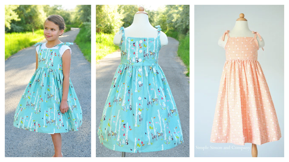 Little Girl Vintage Dress Free Sewing Pattern