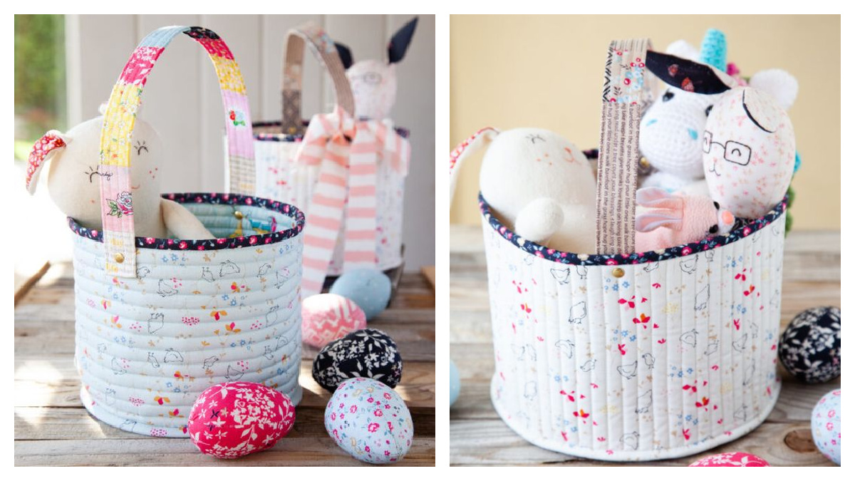 DIY Quilted Easter Basket Free Sewing Tutorial