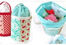 Drawstring Bonnet Basket Free Sewing Pattern Drawstring Bonnet Basket Free Sewing Pattern