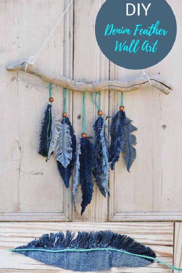 How to Make Denim Feathers