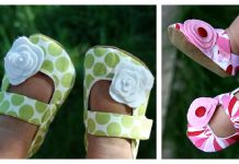 Fabric Modern Baby Bootie Free Sewing Pattern (4 Sizes) Modern Baby Bootie Free Sewing Pattern