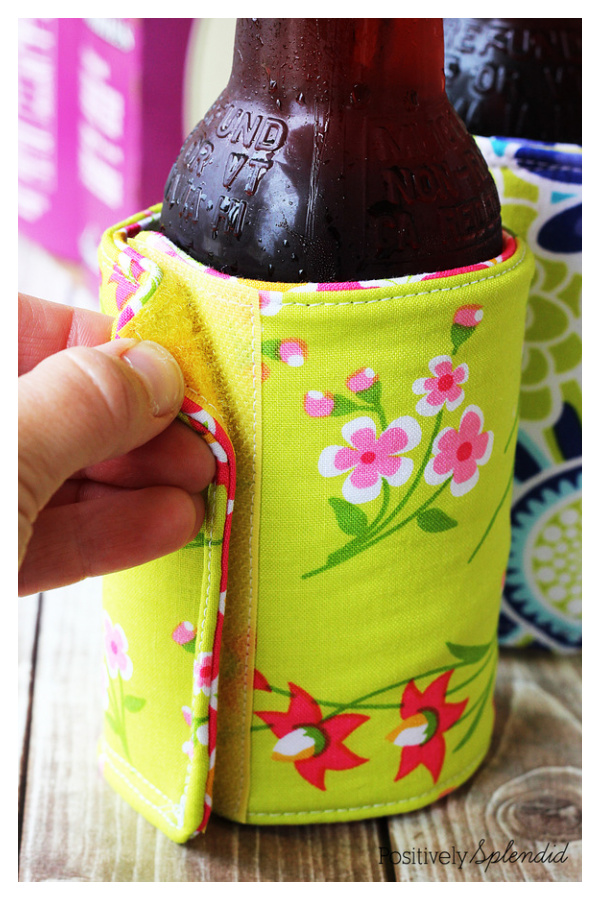 Fabric Insulated Beverage Holders Free Sewing Pattern