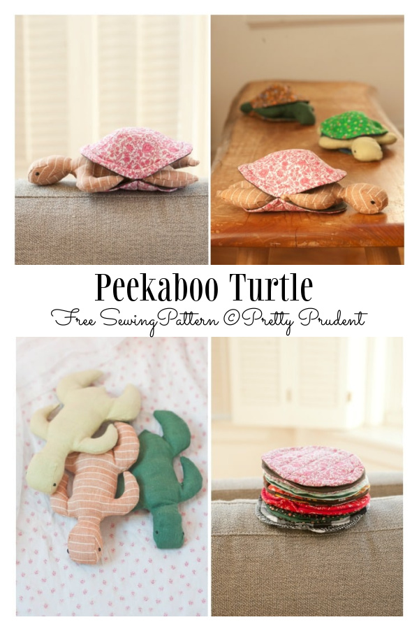 Fabric Peekaboo Turtle Free Sewing Pattern