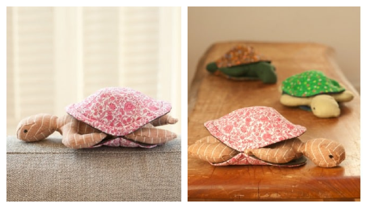 Fabric Peekaboo Turtle Free Sewing Pattern