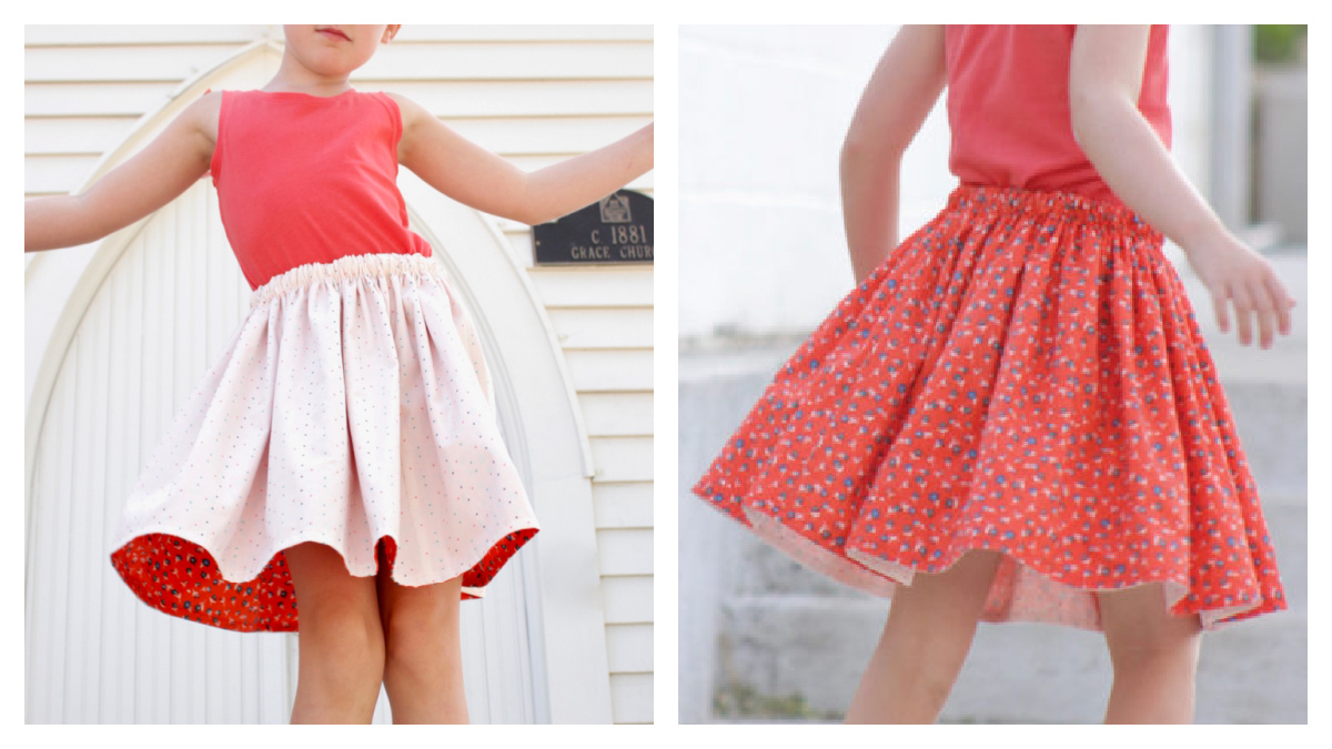 Fabric Reversible Skirt Free Sewing Pattern