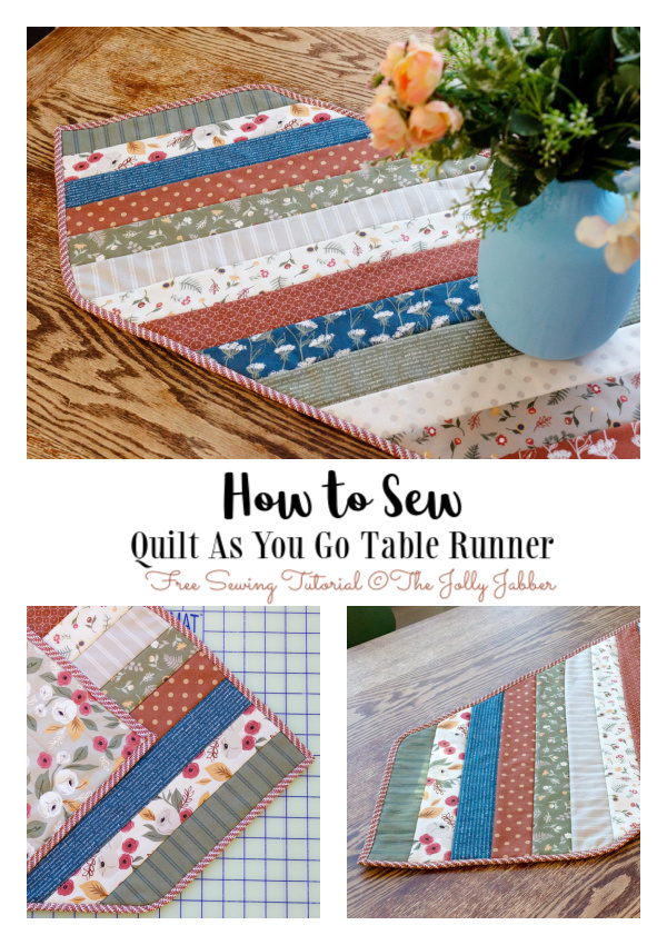 How to Sew a Quilt As You Go Table Runner