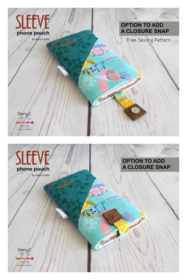 Sleeve Phone Pouch Free Sewing Pattern