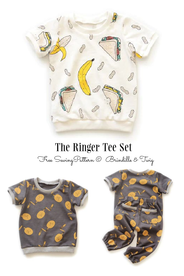 The Ringer Tee Baby Set Free Sewing Pattern