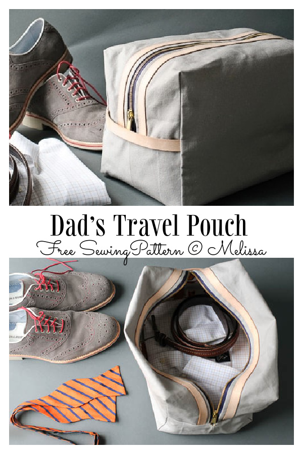 Dad’s Travel Bag Free Sewing Pattern
