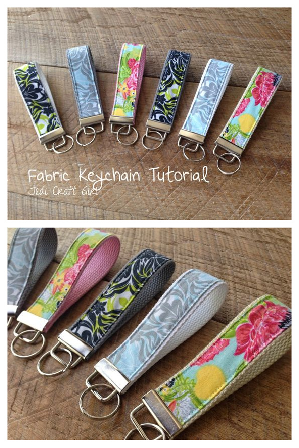 Fabric Key Chain Free Sewing Pattern