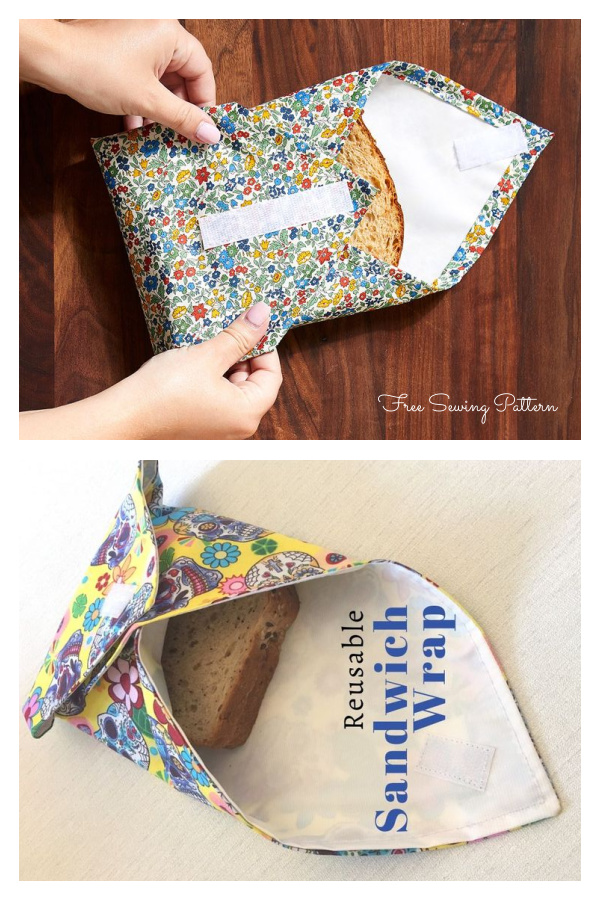 Reusable Sandwich Wrap Free Sewing Patterns