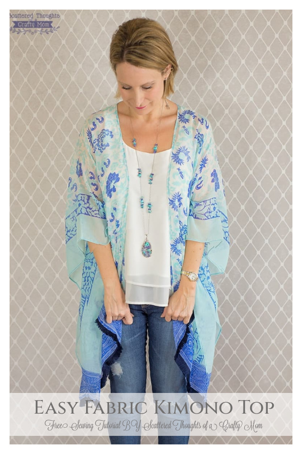 Easy Fabric Kimono Top Free Sewing Pattern