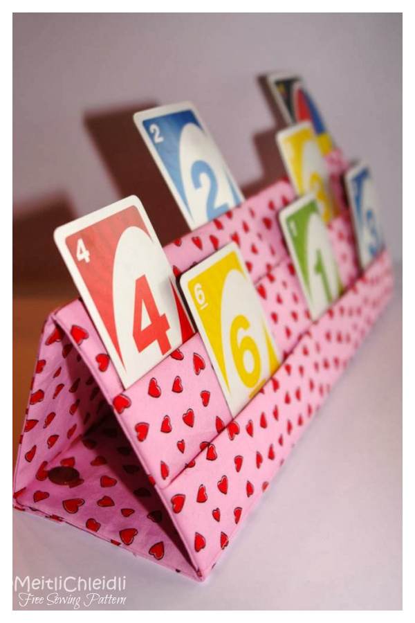 Fabric Playing Card Caddy Free Sewing Pattern