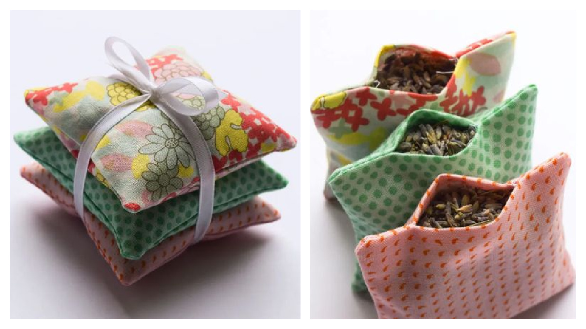 Lavender Sachets DIY - No Sew! - The Graphics Fairy