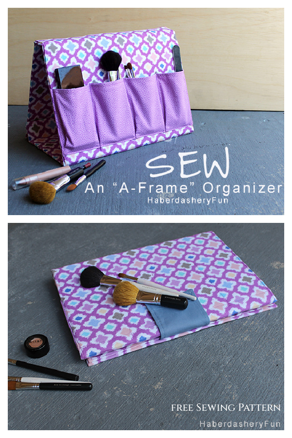 Fabric A-Frame Organizer Free Sewing Pattern