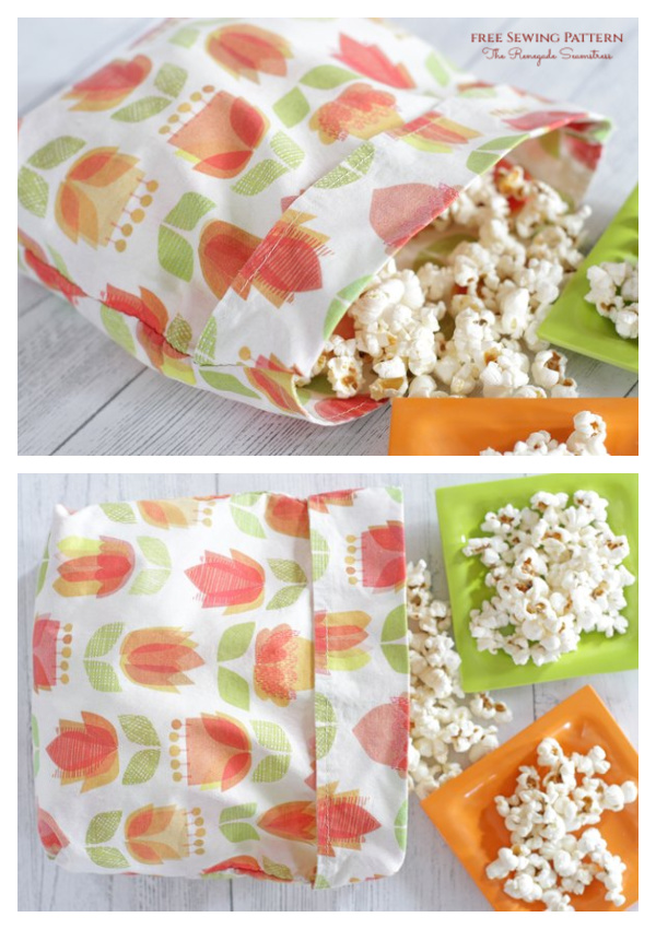 Reusable Microwave Popcorn Bag Free Sewing Pattern + Video