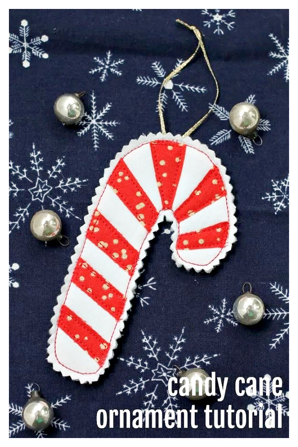 Fabric Candy Cane Free Sewing Patterns