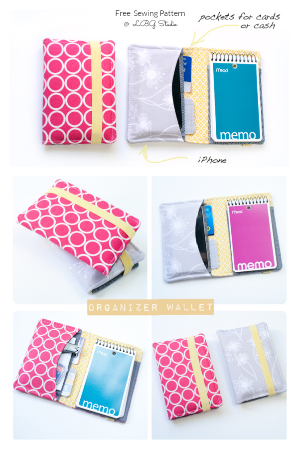 Fabric Organizer Wallet Free Sewing Pattern