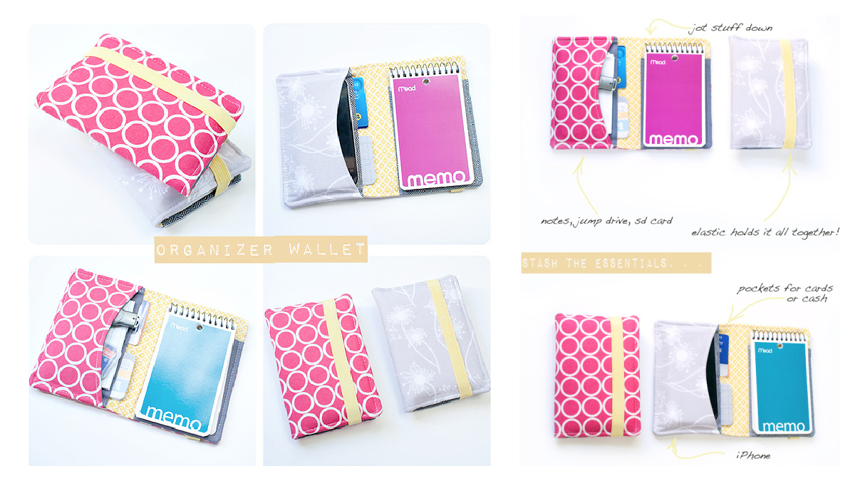 Fabric Organizer Wallet Free Sewing Pattern | Fabric Art DIY