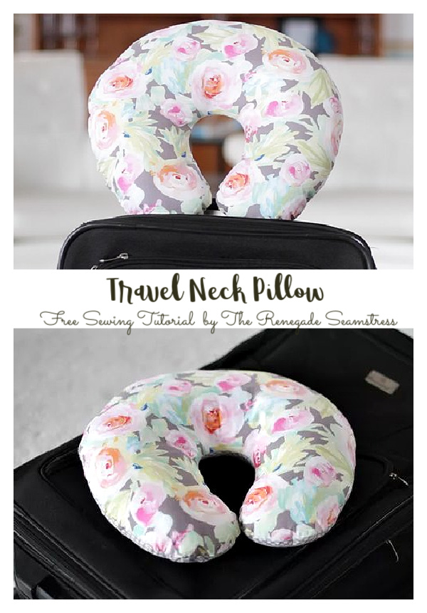 Travel Neck Pillow Free Sewing Pattern