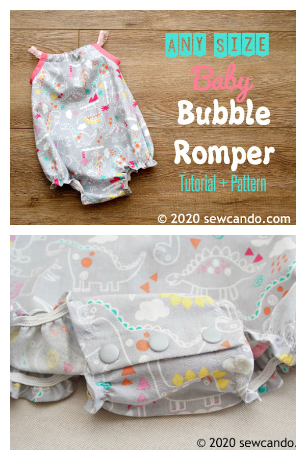 Any Size Baby Bubble Romper Free Sewing Pattern