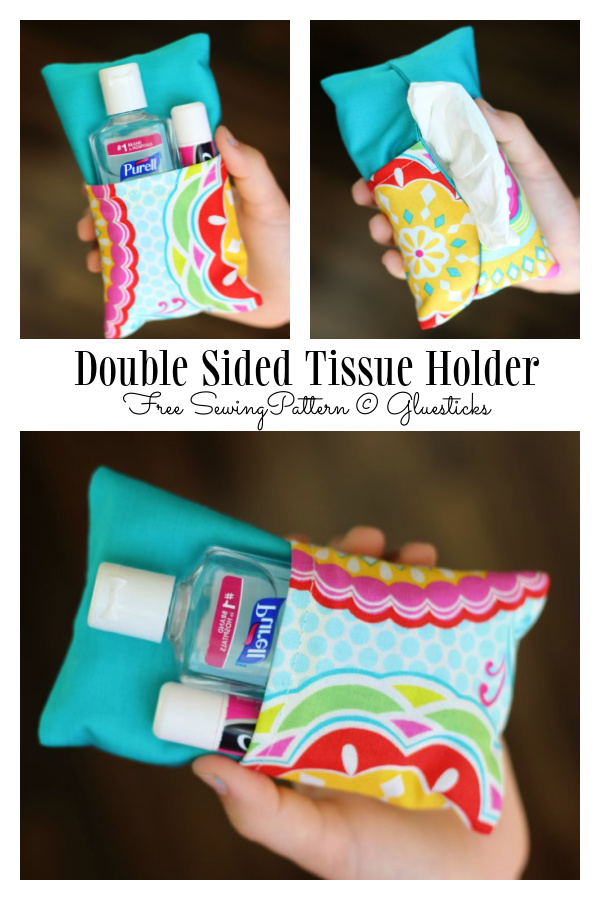 Double Sided Tissue Holder Free Sewing Pattern