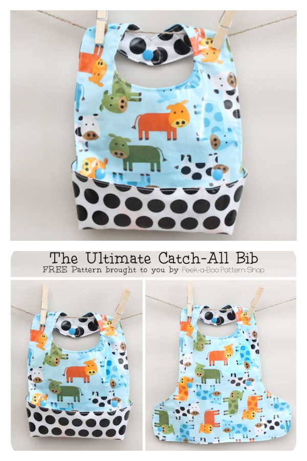 Fabric Ultimate Catch-All Bib Free Sewing Pattern